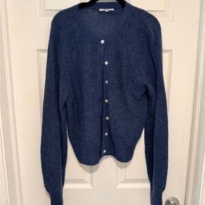 Madewell Deep Blue Knit Cardigan -- size L